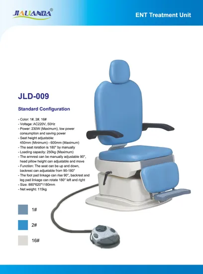 Premium Ent Examination Chair with Adjustable Features for Doctors