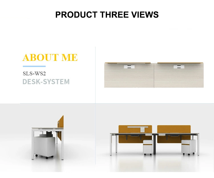 Factory Direct Sale Modern Staff Desks Melamine Furniture Office Workstation