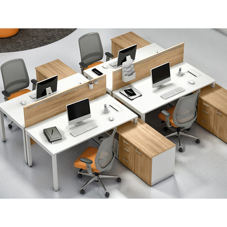 (SZ-WSR122) Office Partition 4 Staff Desk Office Workstation Cubicle