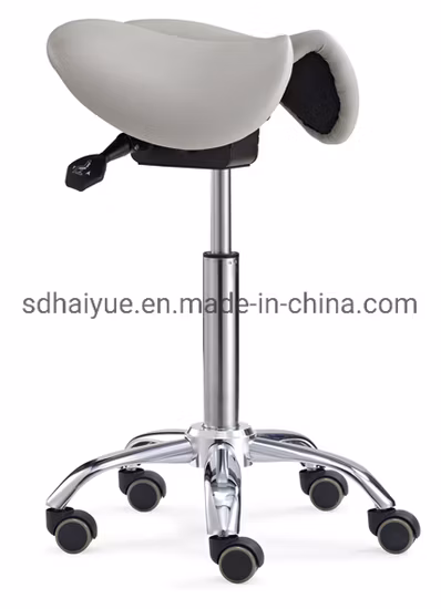 New Split Saddle Stool for Tattoo Dental Medical with Wheels Voiceless