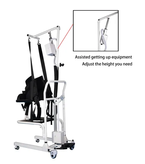 Patient Hoist Lifting Chair Transfer Lift for Disabled Elderly with Sling Carrier 