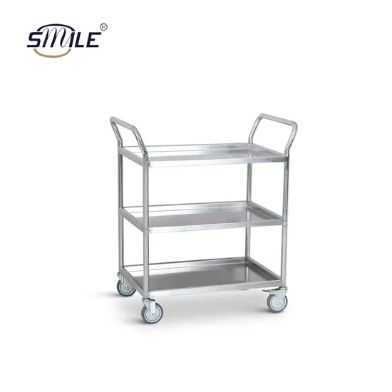 Smile Custom Medical Storage Cart Stainless Steel Carts ESD Tool Trolley 