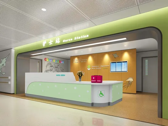 Custom Design Modern Wooden Hospital Clinic Reception Desk Simple Modern L Shaped Nurse Station Consulting Front Desk 