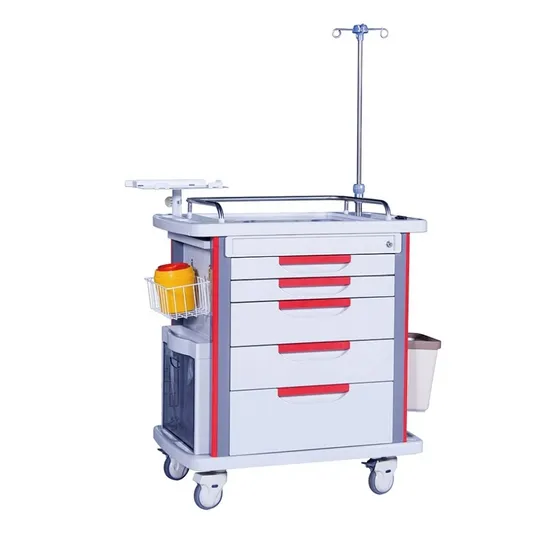 High Grade Plastic Medical Cart Useful Hospital Storage Trolley 