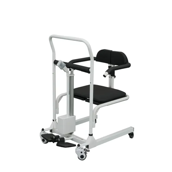 Commode Electric Transfer Wheelchair with Brake Disabled Care Patient Lift Chair 