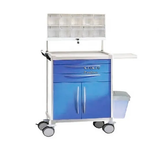 UPS Power Display Guaid Column Laptop Integrated Medical Trolley with Storage Box 