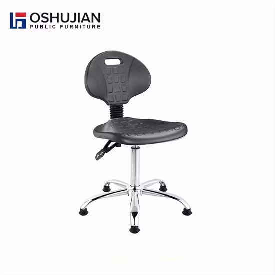 Hospital Cleanroom School Lab Chair Furniture Medical Stool Swivel Laboratory ESD PU Foam Dental Doctor Stool Chair with Wheel