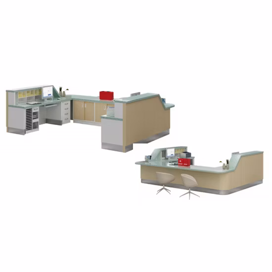Medical Modern Reception Counter Nurse Station Cashier Unit Hospital Consultation Reception Desk