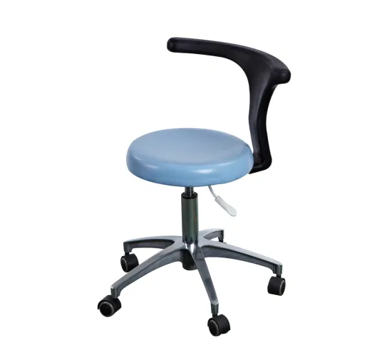 Movable Dentist Chair Stainless Steel Doctor Stool Adjustable Height Hospital Nursing Chair Medical Stool
