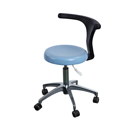 Hospital Furniture Chair Portable Dental Dentist Stool Nurse Stool Doctor Chair with PU Seat Cushion 