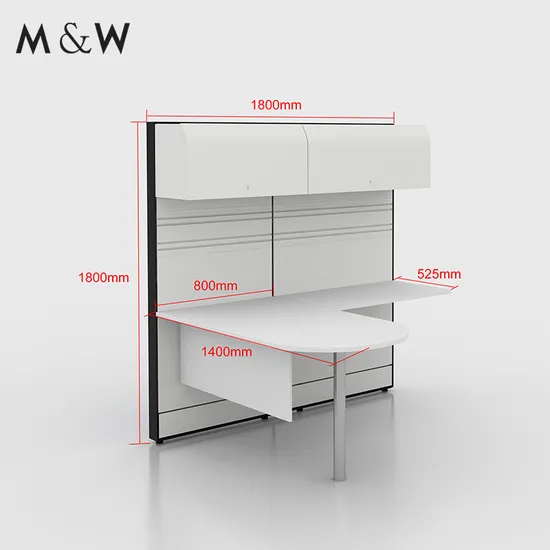M&W Foshan Manufacture Wooden Furniture Office Design Desk L Shape 