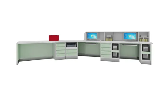 Nurse Station with Integrated Electronic Health Record (EHR) System 